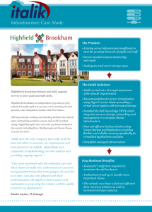 Highfield & Brookham School Case Study